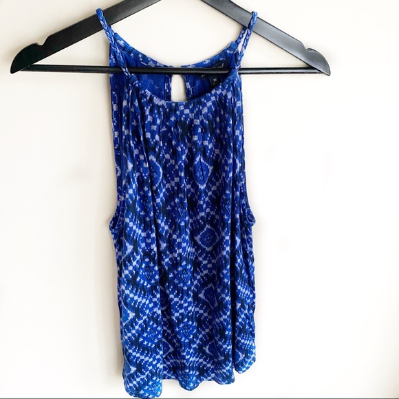 Lucky Brand Patterned Halter Blouse - Picture 1 of 4